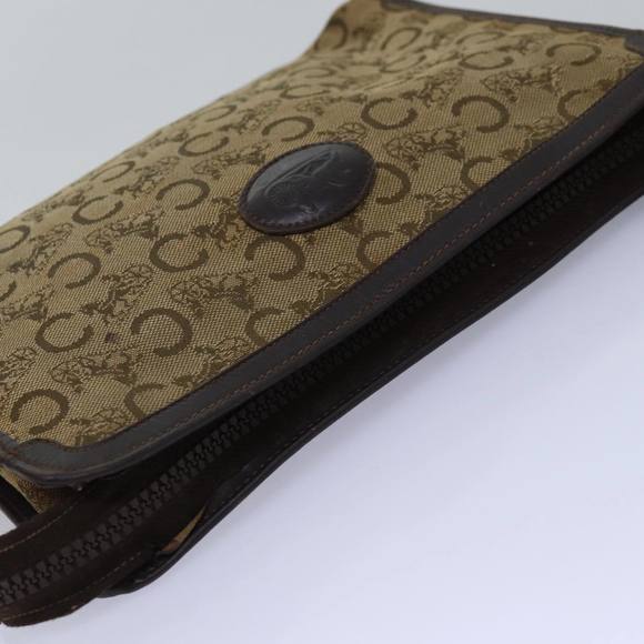 CELINE C Macadam Canvas Clutch Bag Beige Auth bs14954 - Picture 5 of 16